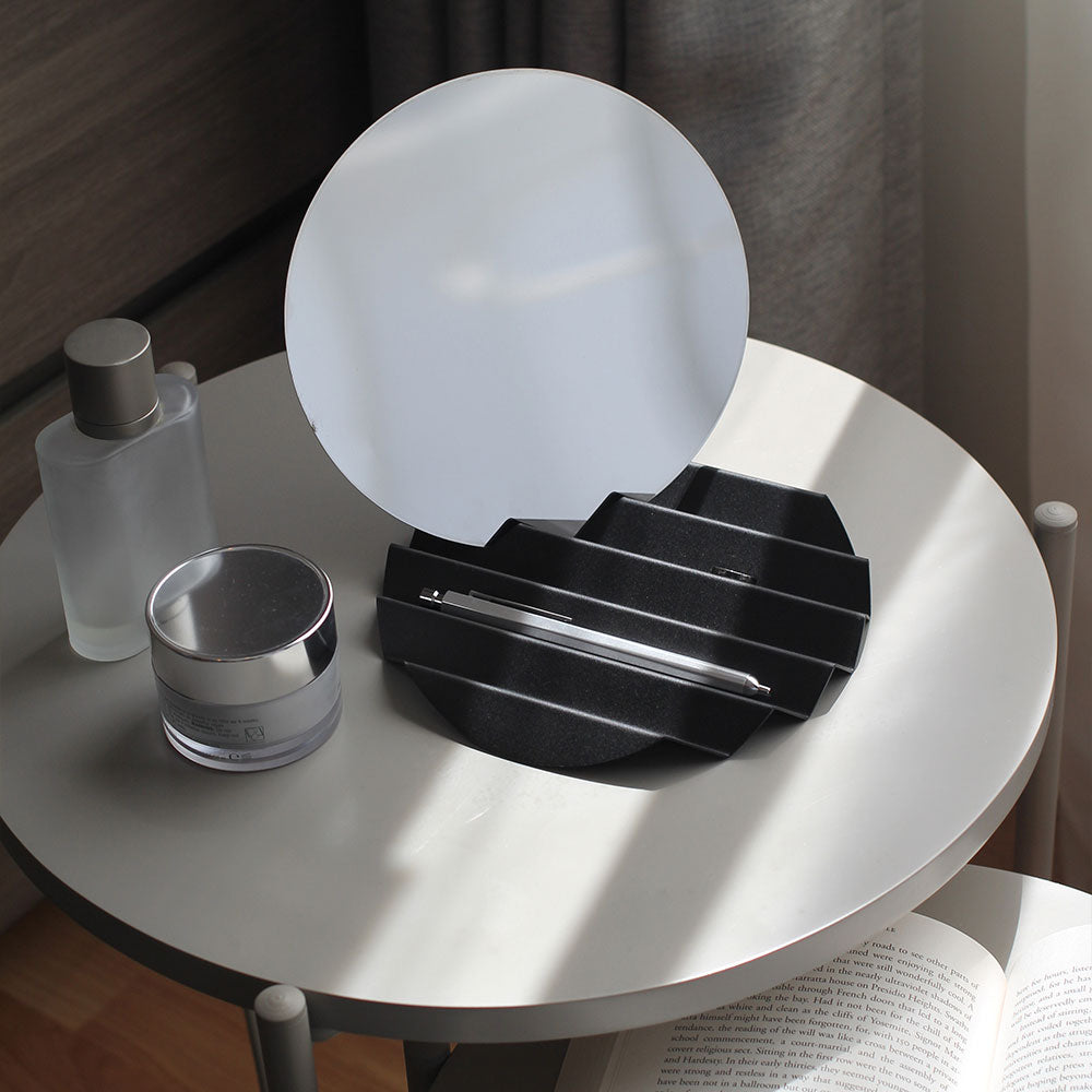 Tabletop Vanity Mirror & Accessory Tray