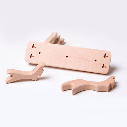 Natural Beech Wood Wall Hooks – Space-Saving Hanger