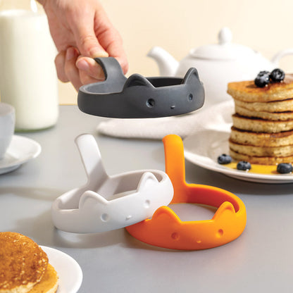 Cat-Shaped Egg Rings – Set of 3