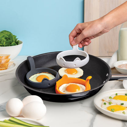 Cat-Shaped Egg Rings – Set of 3