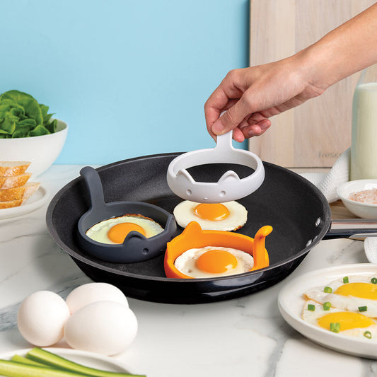 Cat-Shaped Egg Rings – Set of 3
